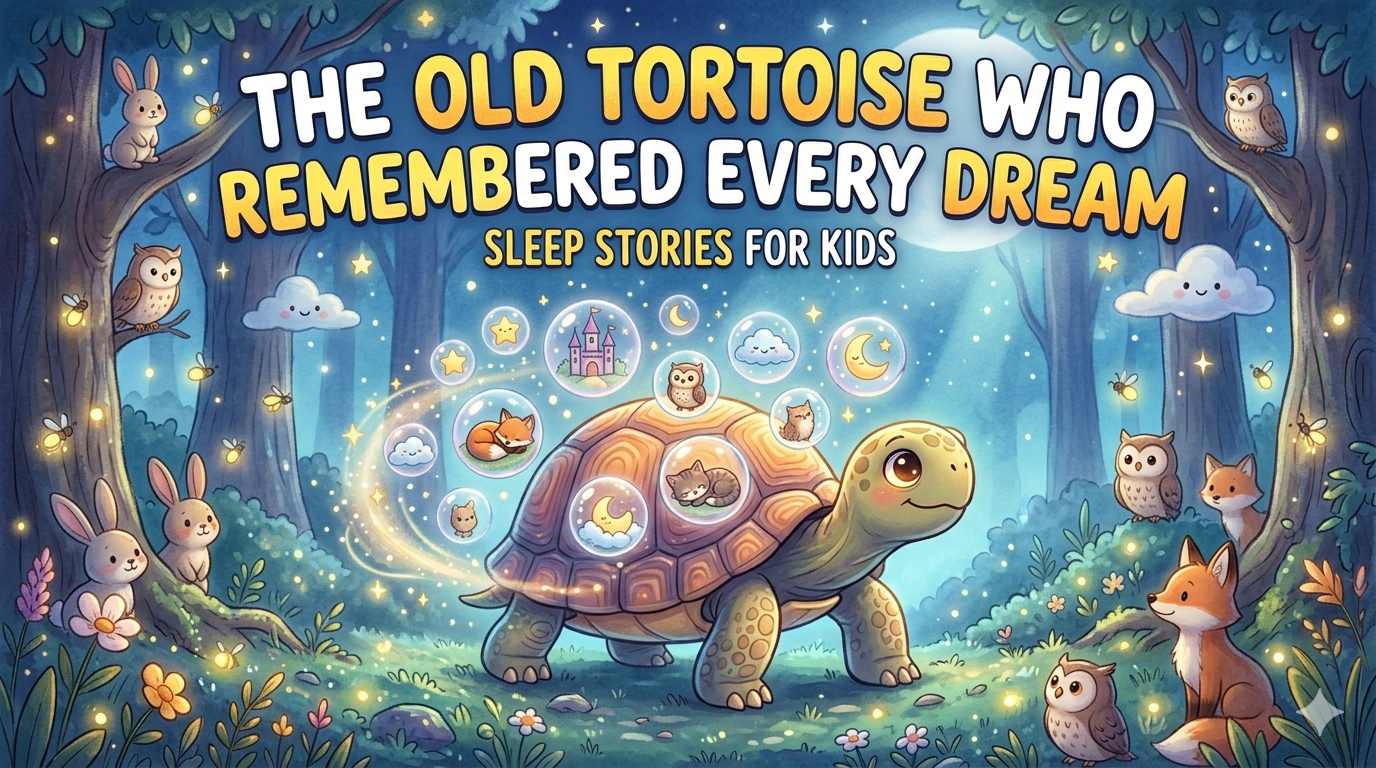 The Old Tortoise Who Remembered Every Dream | Sleep Stories for Kids